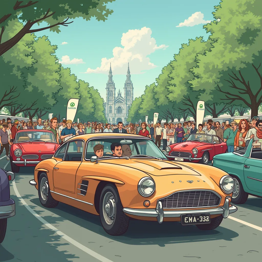 Evento de autos retro