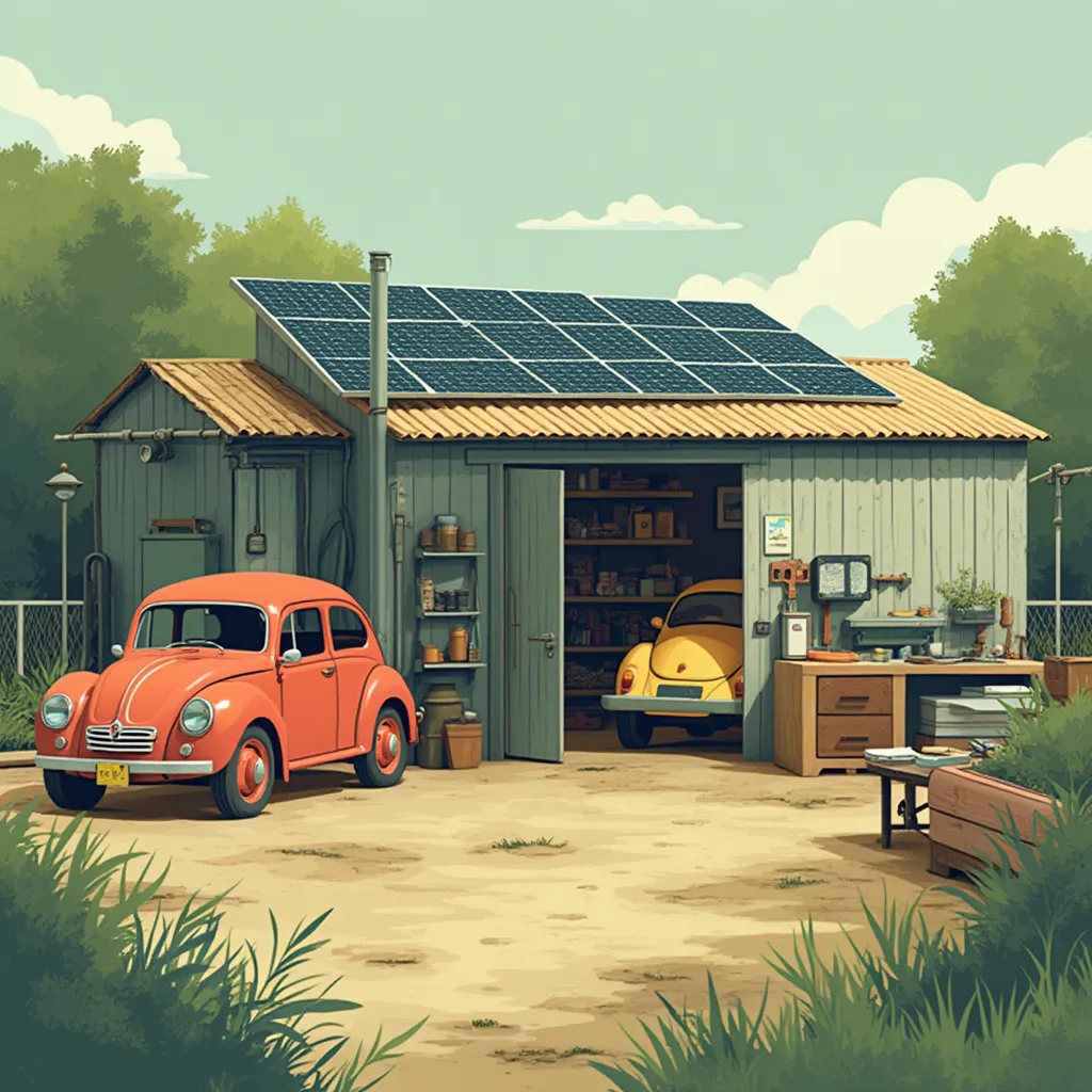 Ilustración visión taller ecológico